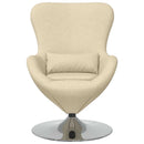 vidaXL Tojásfotel Krém 63 x 73 x 90 cm szövet