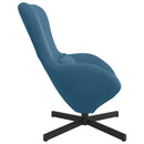vidaXL Tojásfotel Kék 63 x 73 x 90 cm Bársony
