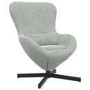 vidaXL Tojásfotel Világosszürke 63 x 73 x 90 cm Bársony