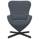 vidaXL Tojásfotel Sötétszürke 63 x 73 x 90 cm Bársony