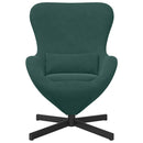 vidaXL Tojásfotel Sötétzöld 63 x 73 x 90 cm Bársony