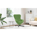 vidaXL Tojásfotel Világos zöld 63 x 73 x 90 cm Bársony