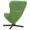 vidaXL Tojásfotel Világos zöld 63 x 73 x 90 cm Bársony