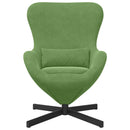 vidaXL Tojásfotel Világos zöld 63 x 73 x 90 cm Bársony