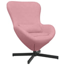 vidaXL Tojásfotel Rózsaszín 63 x 73 x 90 cm Bársony