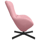 vidaXL Tojásfotel Rózsaszín 63 x 73 x 90 cm Bársony