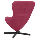 vidaXL Tojásfotel Bordó 63 x 73 x 90 cm Bársony