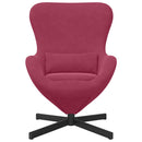 vidaXL Tojásfotel Bordó 63 x 73 x 90 cm Bársony