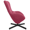 vidaXL Tojásfotel Bordó 63 x 73 x 90 cm Bársony