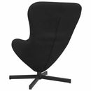 vidaXL Tojásfotel Fekete 63 x 73 x 90 cm Bársony