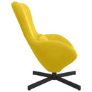 vidaXL Tojásfotel Sárga 63 x 73 x 90 cm Bársony