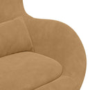 vidaXL Tojásfotel Barna 63 x 73 x 90 cm Bársony