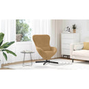 vidaXL Tojásfotel Barna 63 x 73 x 90 cm Bársony