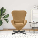 vidaXL Tojásfotel Barna 63 x 73 x 90 cm Bársony