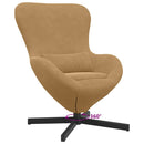 vidaXL Tojásfotel Barna 63 x 73 x 90 cm Bársony