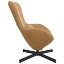 vidaXL Tojásfotel Barna 63 x 73 x 90 cm Bársony