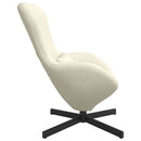 vidaXL Tojásfotel Krém 63 x 73 x 90 cm Bársony