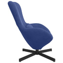 vidaXL Tojásfotel Rendőrségi kék 63 x 73 x 90 cm Bársony