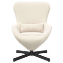 vidaXL Tojásfotel Krém 63 x 73 x 90 cm szövet