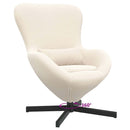 vidaXL Tojásfotel Krém 63 x 73 x 90 cm szövet