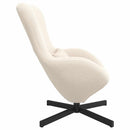 vidaXL Tojásfotel Krém 63 x 73 x 90 cm szövet