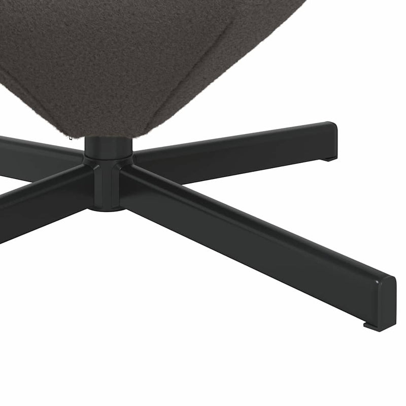 vidaXL Tojásfotel Sötétszürke 63 x 73 x 90 cm szövet