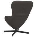vidaXL Tojásfotel Sötétszürke 63 x 73 x 90 cm szövet