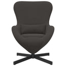 vidaXL Tojásfotel Sötétszürke 63 x 73 x 90 cm szövet