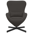 vidaXL Tojásfotel Sötétszürke 63 x 73 x 90 cm szövet