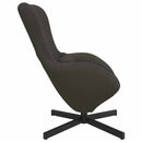 vidaXL Tojásfotel Sötétszürke 63 x 73 x 90 cm szövet
