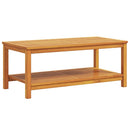 vidaXL Oldal asztal Olaj Természetes 110 x 55 x 45 cm Tömör Akácfa