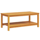 vidaXL Oldal asztal Olaj Természetes 110 x 55 x 45 cm Tömör Akácfa