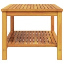 vidaXL Oldal asztal Olaj Természetes 110 x 55 x 45 cm Tömör Akácfa