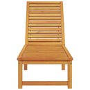 vidaXL Napozó 1-személy Barna 53 x 202 x 89cm Tömör akácfa