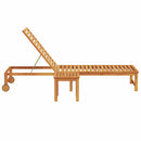 vidaXL Napozó 1-személy Barna 53 x 202 x 89cm Tömör akácfa