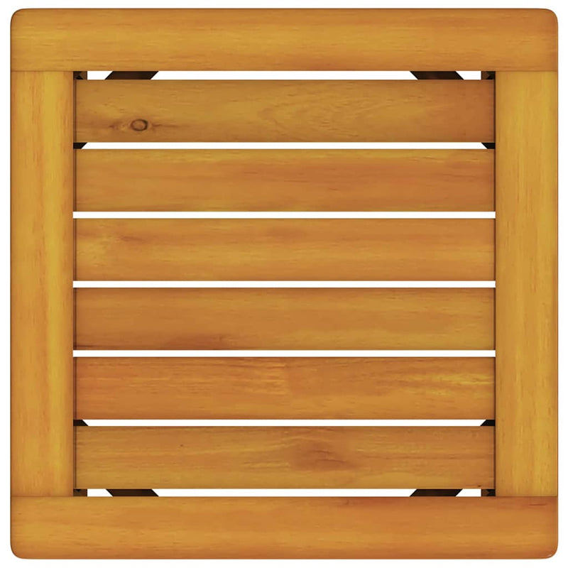 vidaXL Napozó 1-személy Barna 53 x 202 x 89cm Tömör akácfa