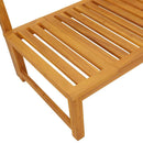 vidaXL Napozó Olaj Természetes 200 x 57 x 75 cm Tömör akácfa