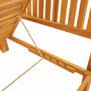 vidaXL Napozó Olaj Természetes 200 x 57 x 75 cm Tömör akácfa
