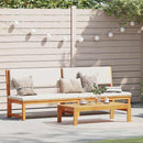 vidaXL Napozó 1-személy Barna 200 x 57 x 75 cm Tömör akácfa