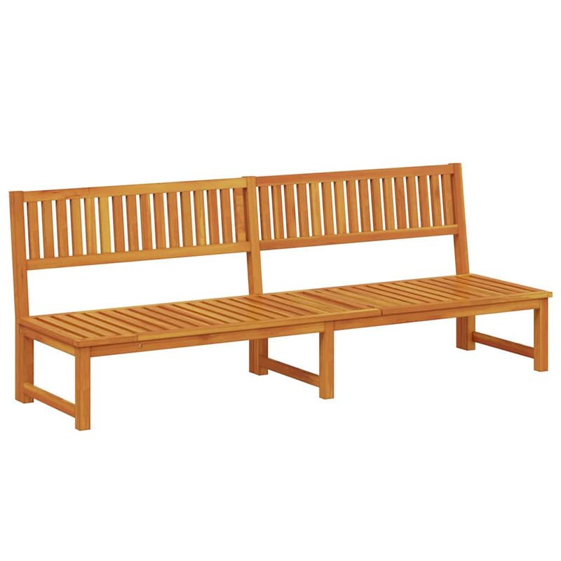 vidaXL Napozó 1-személy Barna 200 x 57 x 75 cm Tömör akácfa