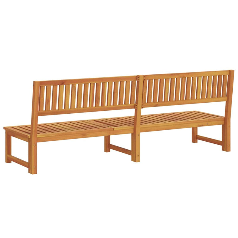vidaXL Napozó 1-személy Barna 200 x 57 x 75 cm Tömör akácfa