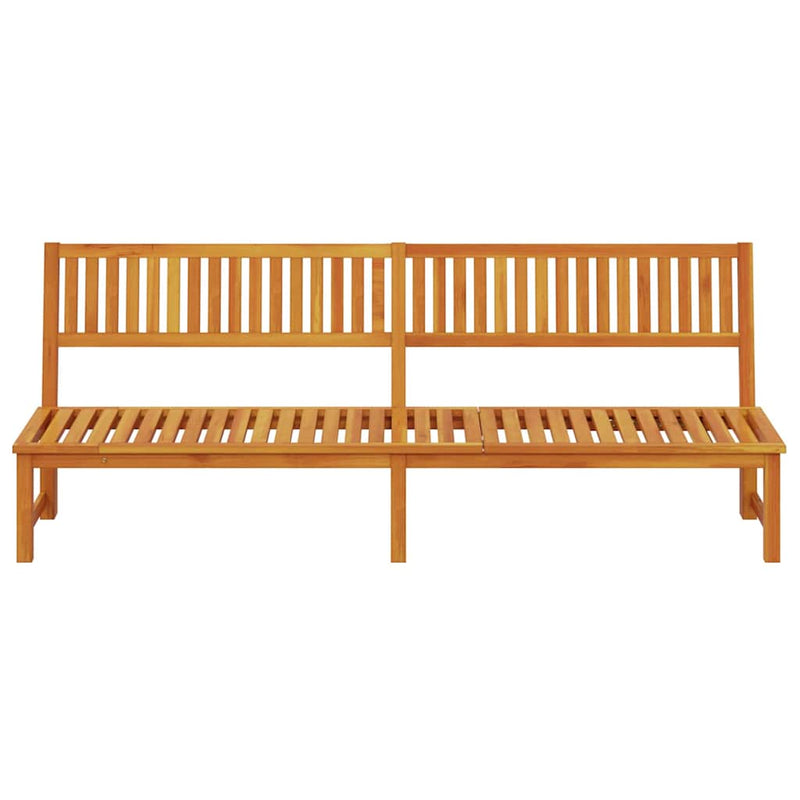 vidaXL Napozó 1-személy Barna 200 x 57 x 75 cm Tömör akácfa