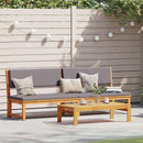 vidaXL Napozó 1-személy Barna 200 x 57 x 75 cm Tömör akácfa