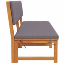 vidaXL Napozó 1-személy Barna 200 x 57 x 75 cm Tömör akácfa