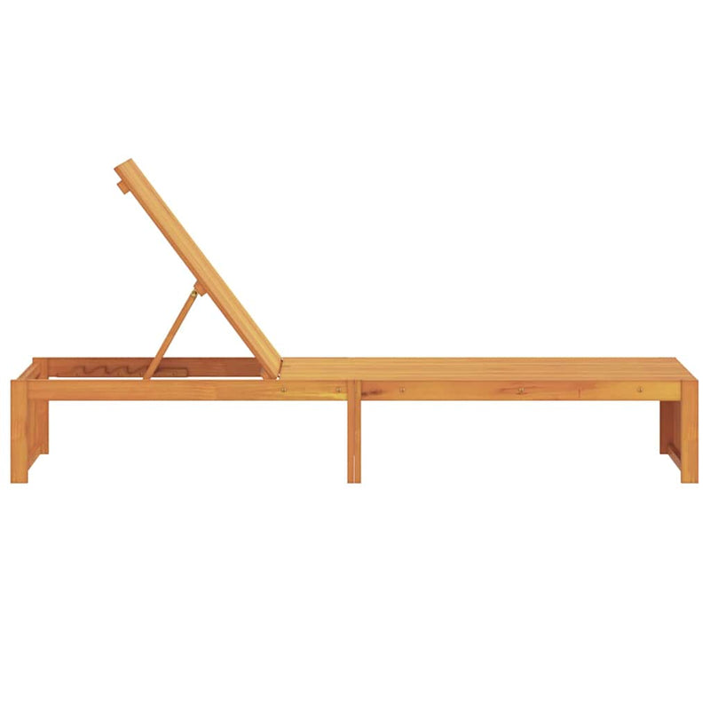 vidaXL Napozó 1-személy Barna 200 x 55 x 94cm Tömör akácfa