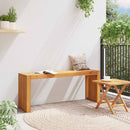 vidaXL pad Olaj Természetes 110 x 30 x 45 cm Tömör Teakfa