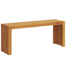 vidaXL pad Olaj Természetes 110 x 30 x 45 cm Tömör Teakfa