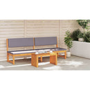 vidaXL Dohányzóasztal Barna 70 x 35 x 35 cm tömör akácfa