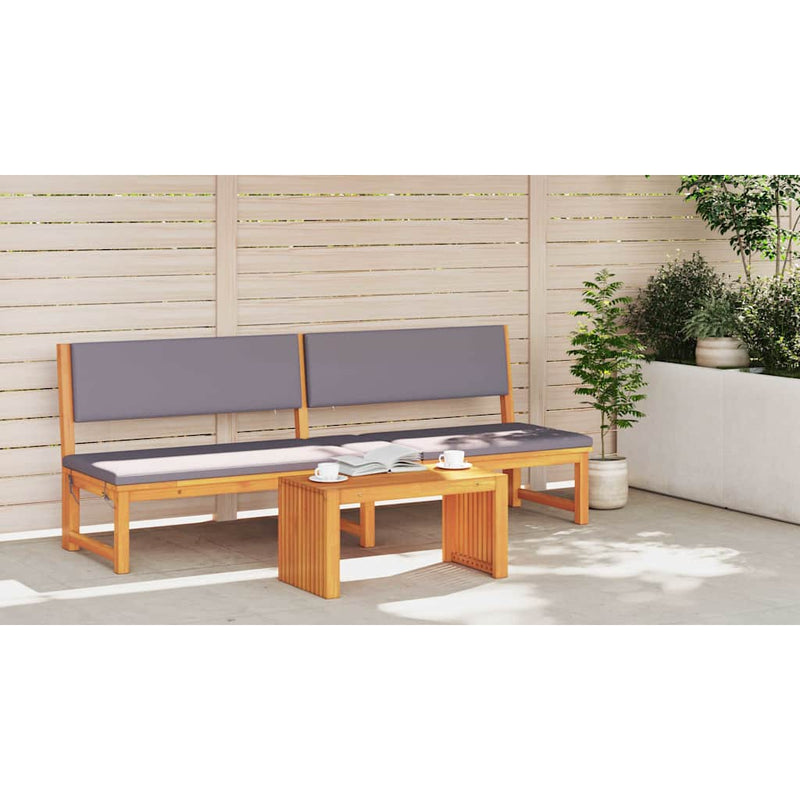 vidaXL Dohányzóasztal Barna 70 x 35 x 35 cm tömör akácfa