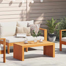 vidaXL Dohányzóasztal Barna 90 x 45 x 35 cm tömör akácfa